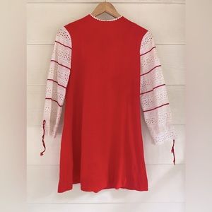 60s Gogo Bell Sleeve Mini Dress Medium